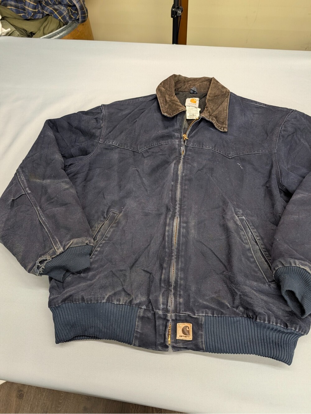 Carhartt Santa Fe Jacket Mens XL Midnight Navy Vintage J14